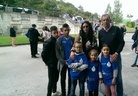 Los niños de TRAMA con nuestro presidente y la trabajadora Lucia, hija de Antuña. 9-10 2016 R Oviedo 2-0 Rayo